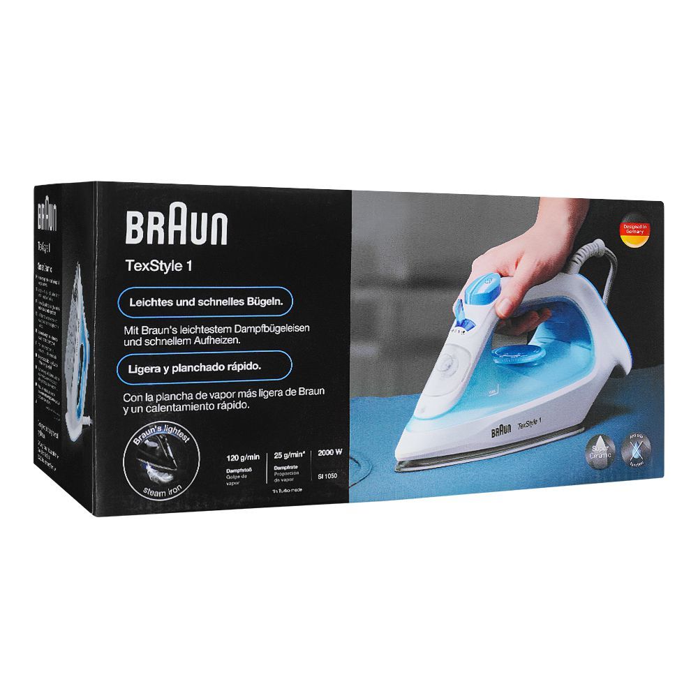 Braun SI 1050 TexStyle 1 Steam Iron Blue/White