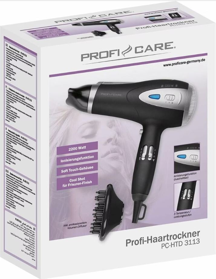 ProfiCare® PC HTD 3113 Hair Dryer