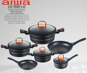 Aiwa LO-1020-LO cookware set 10 pcs