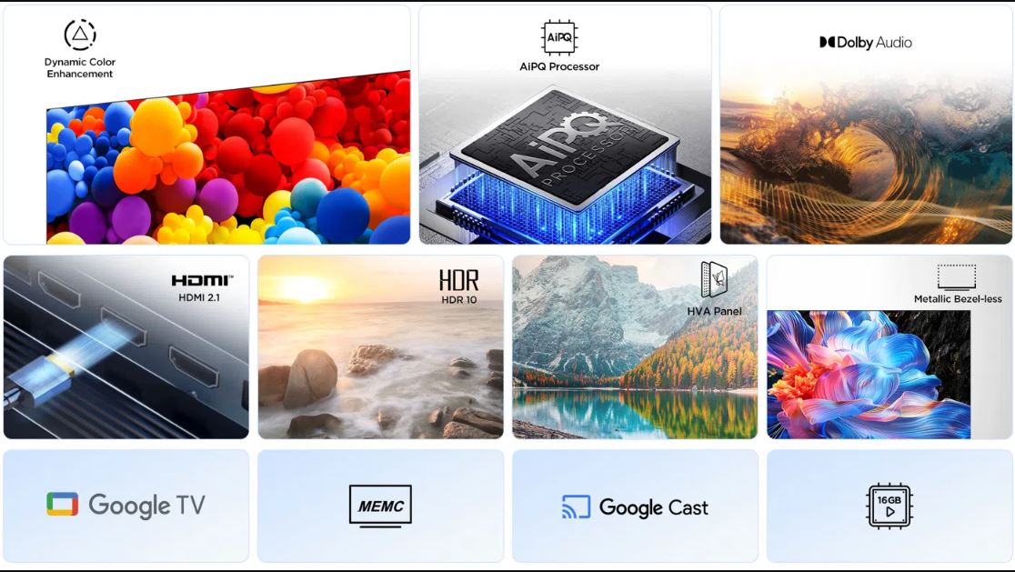 TCL P6K 55" 4K HDR SMART GOOGLE TV