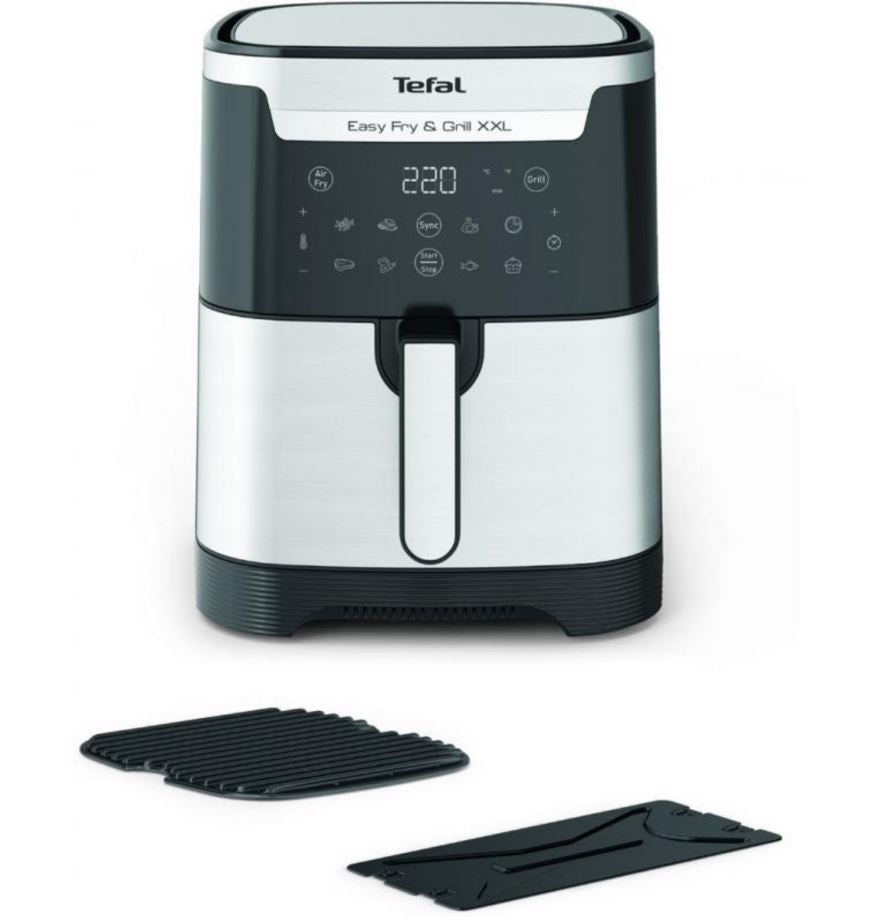 Tefal, Easy Fry Xxl 6.5L Stainless Steel, With Flexizone, 1830 W