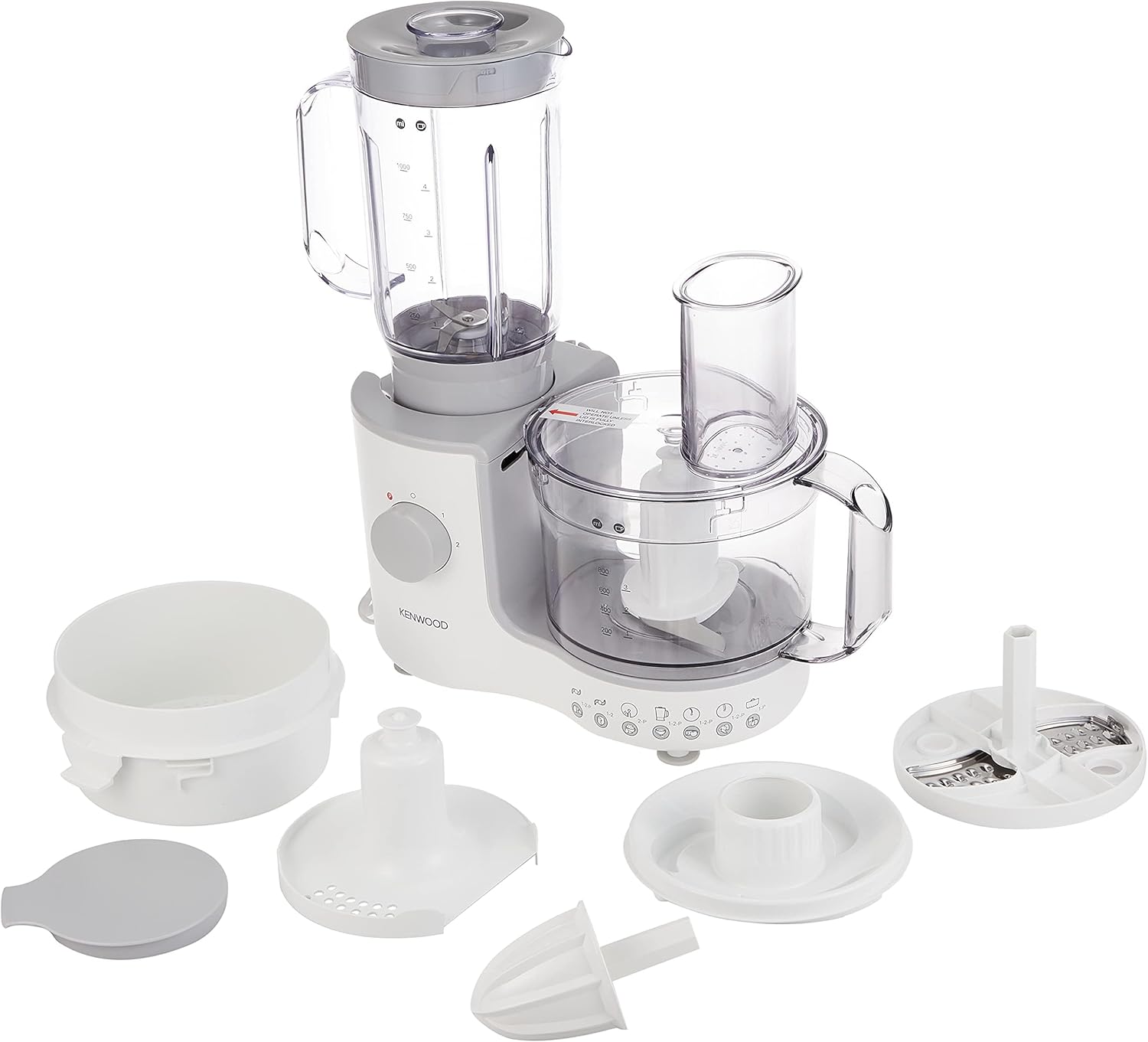 Kenwood Food Processor, White, 600 Watts, 1.4L, FP190