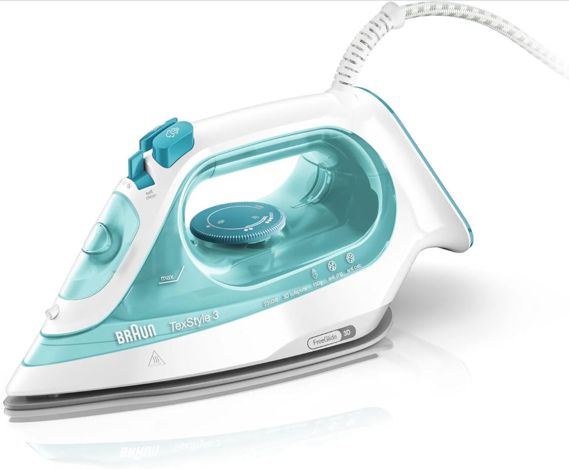 Braun TexStyle 3 Steam Iron - Turquoise | SI3041