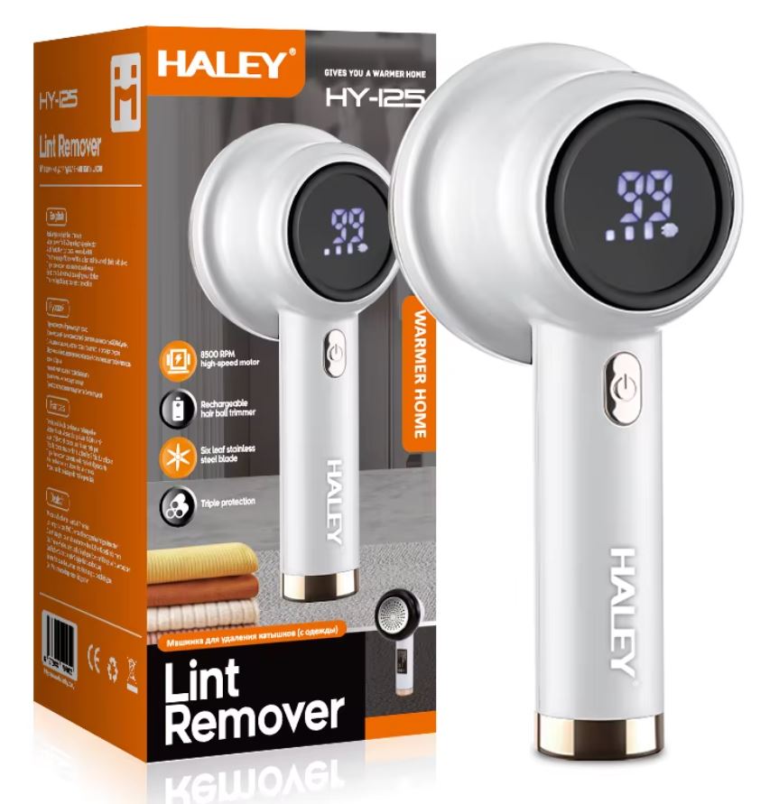 HALEY Lint Remover Cordless Electric Fabric Shaver Lint Remover Rechargeable Portable ABS Material Stainless Steel Blade