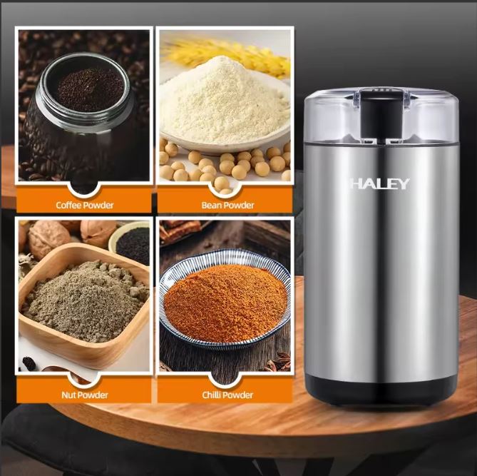 HALEY Coffee Grinder Electric Stainless Steel HY-2111