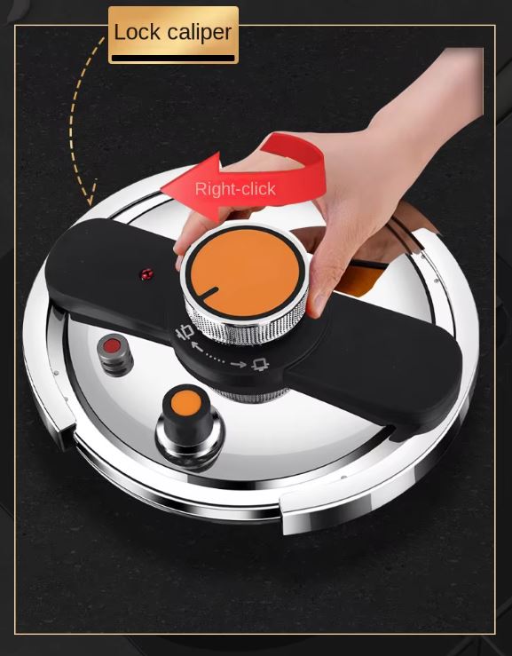 High Quality Stainless Steel Large Capacity Pressure Cooker Food Grade Safe and Efficient Cooking Pot