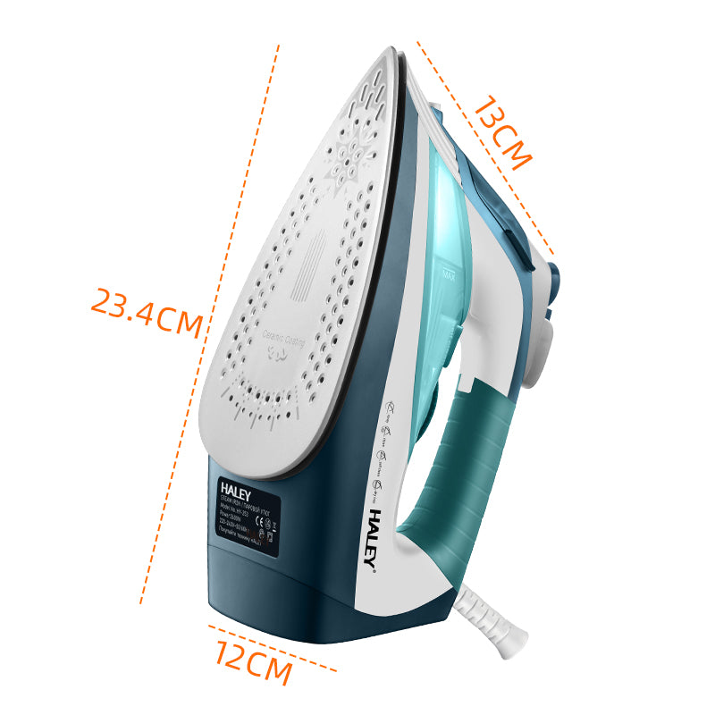 Haley HY-253 Steam Iron, Non-Stick Coated, 2600W