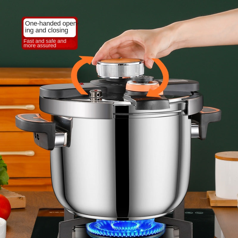High Quality Stainless Steel Large Capacity Pressure Cooker Food Grade Safe and Efficient Cooking Pot