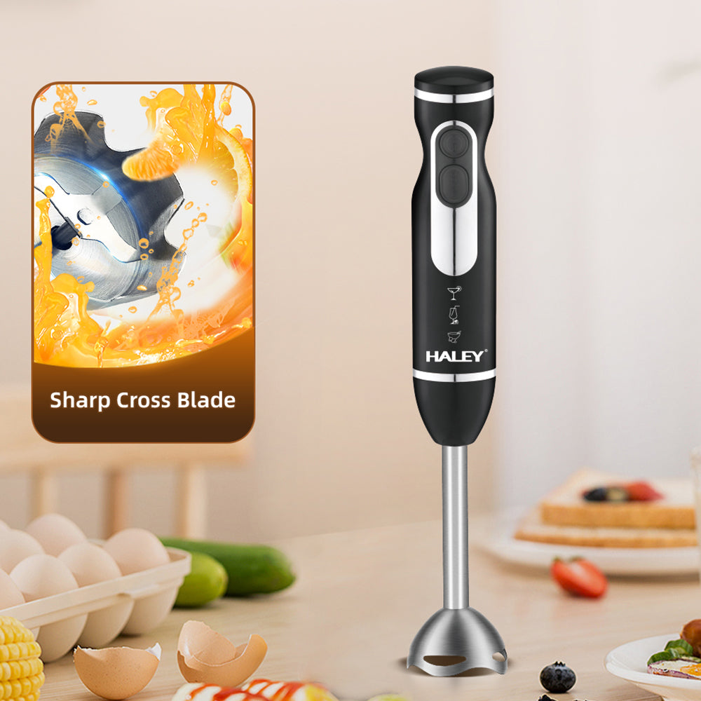 HALEY BPA-Free Electric Hand Blender Single Immersion Protein Shaker Smoothie Blender Multifunctional for Household Use
