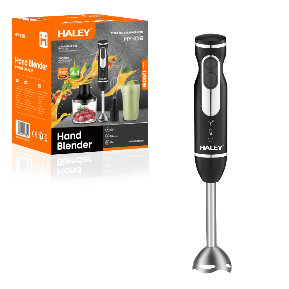 HALEY BPA-Free Electric Hand Blender Single Immersion Protein Shaker Smoothie Blender Multifunctional for Household Use