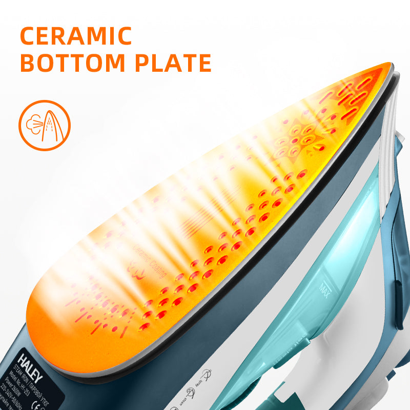 Haley HY-253 Steam Iron, Non-Stick Coated, 2600W