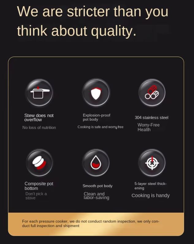 High Quality Stainless Steel Large Capacity Pressure Cooker Food Grade Safe and Efficient Cooking Pot